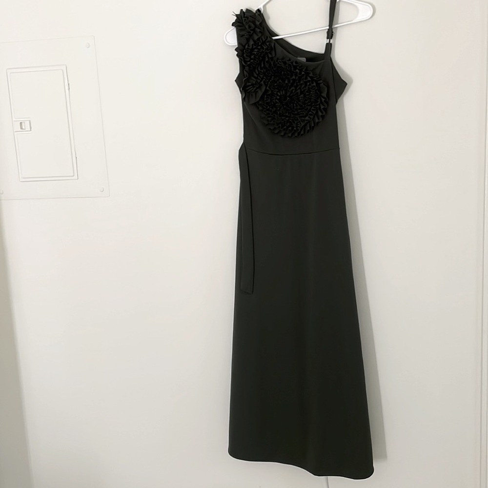 christmas Hunters green color long dress - Picture 2 of 5